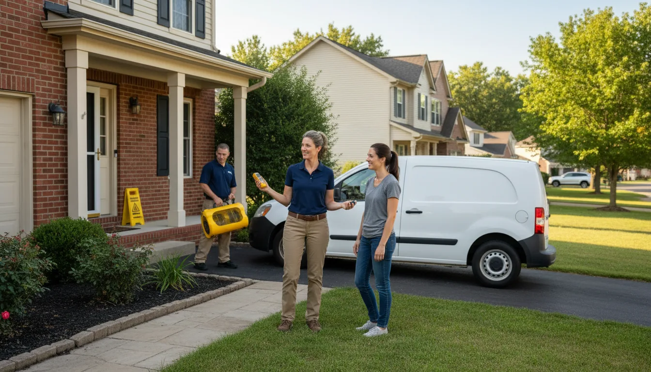 Residential water damage restoration in Hovland, MN